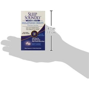 Sleep Soundly Melatonin Melts 5 Mg Berry Flavor, Night Time Sleeping Aid 60 Count - Suppviv