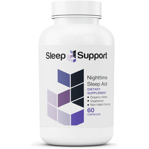Sleepsupport - Natural Sleep Aid for Adults to Help Promote Calm and Relaxation 60 Capsules - Suppviv