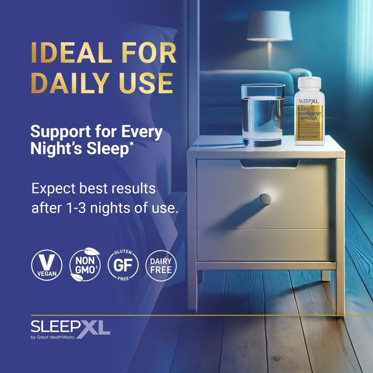 Sleepxl Sleep Supplement Non - Habit - Forming Formula (60 Capsules) - Suppviv