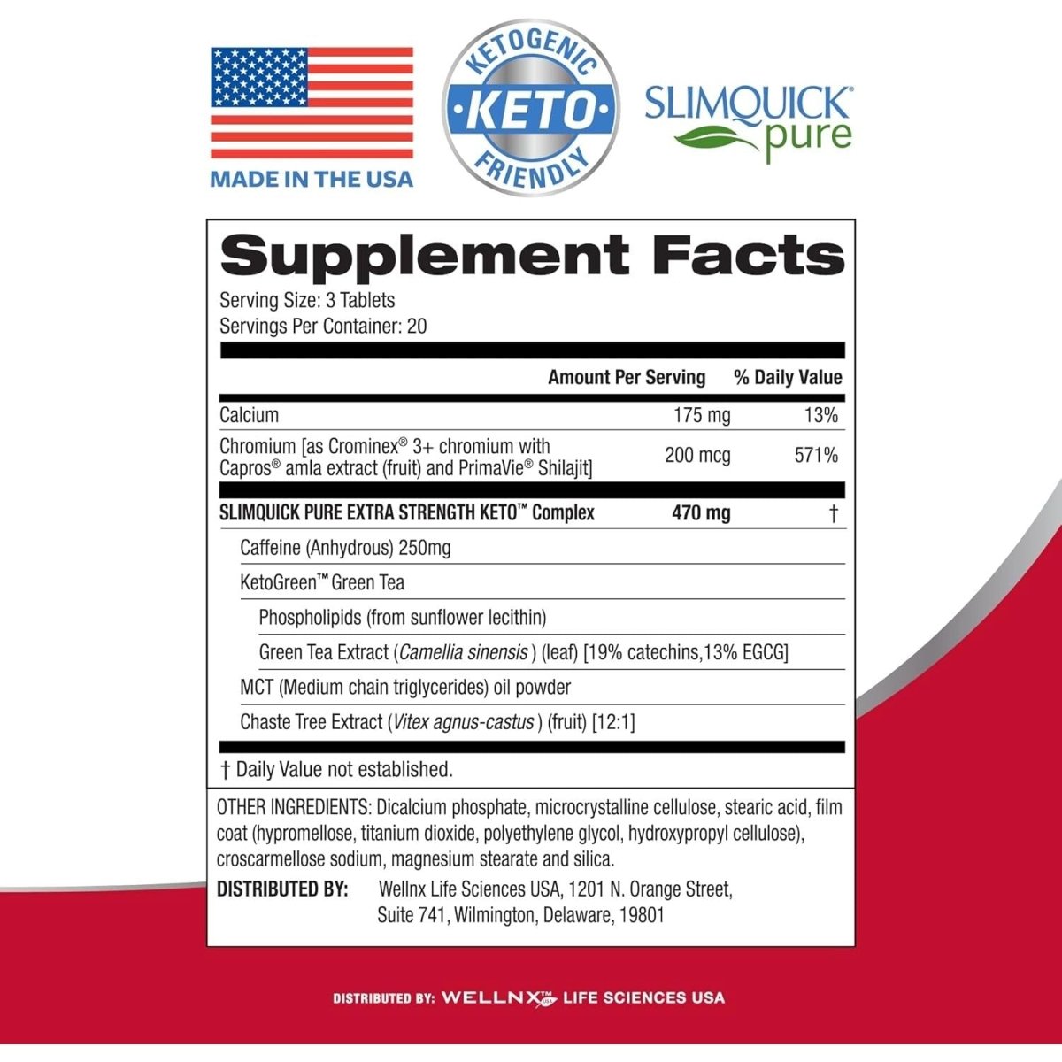 Slimquick Pure 3X Extra Strength Pill for Women, Helps Achieve Weight Goals,60 Count - Suppviv