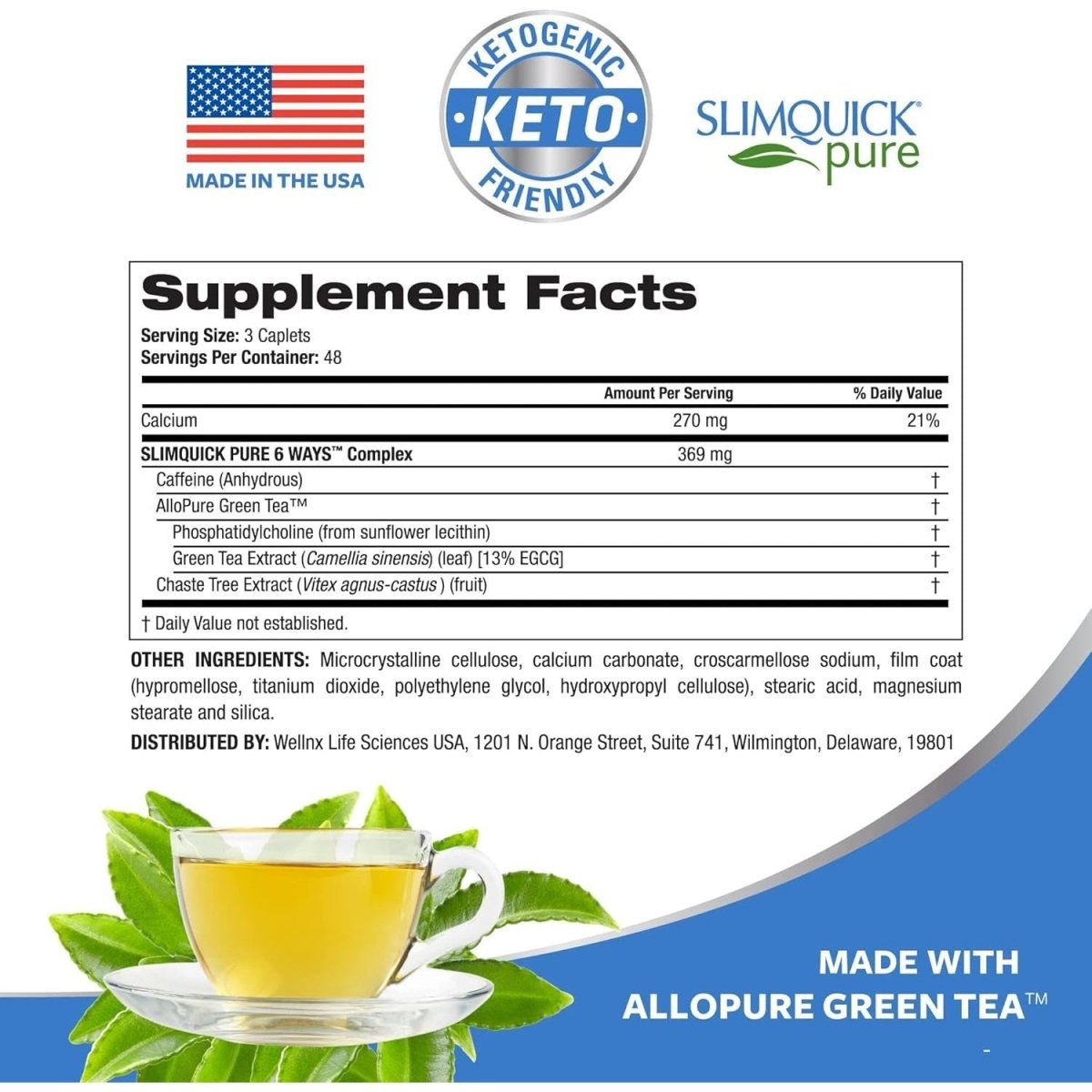 Slimquick Pure 3X Regular Strength Pills for Women to Help Achieve Weight Goals, 2X72 Capsules - Suppviv