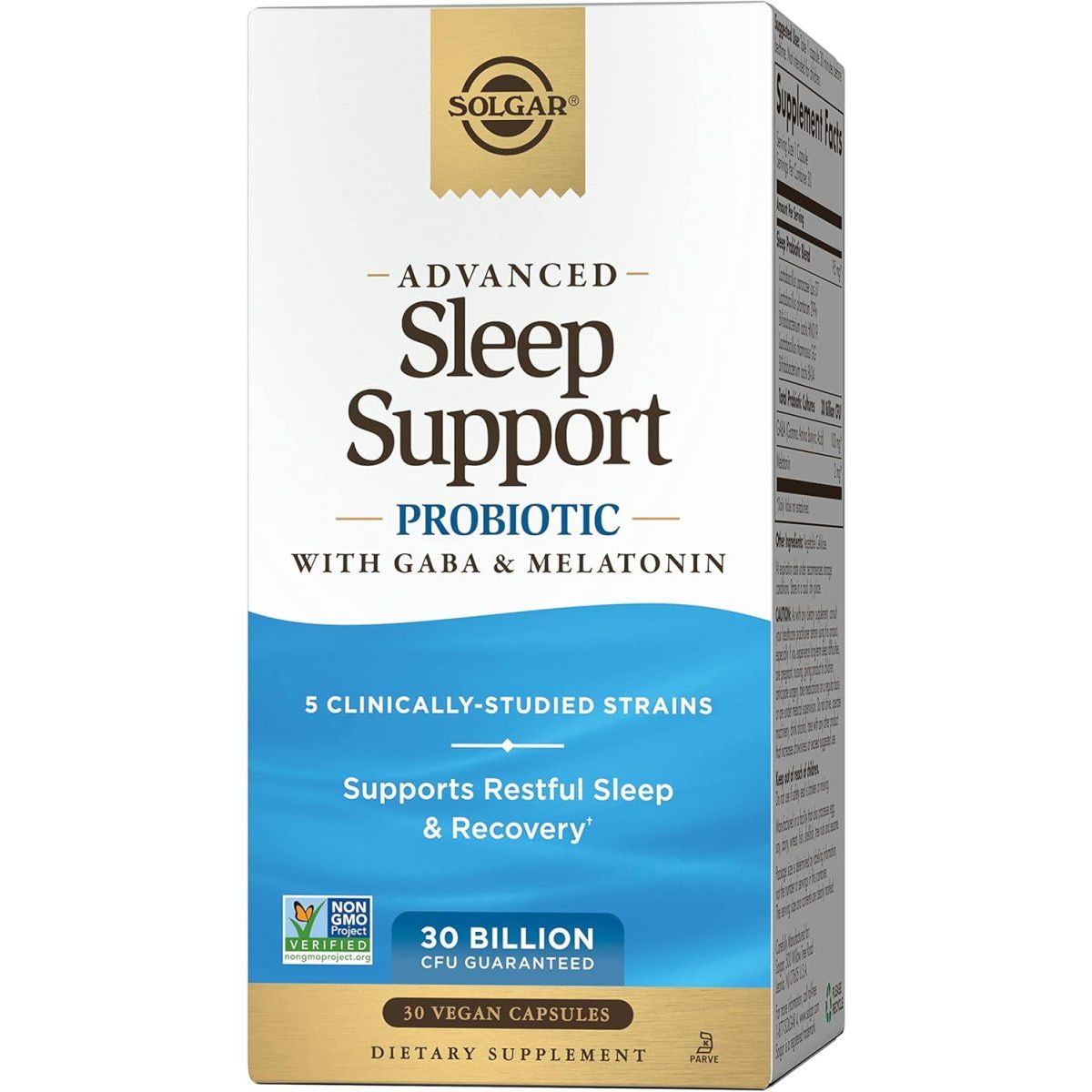 Solgar Advanced Sleep Support Probiotic with GABA & Melatonin 30 Capsules - Suppviv