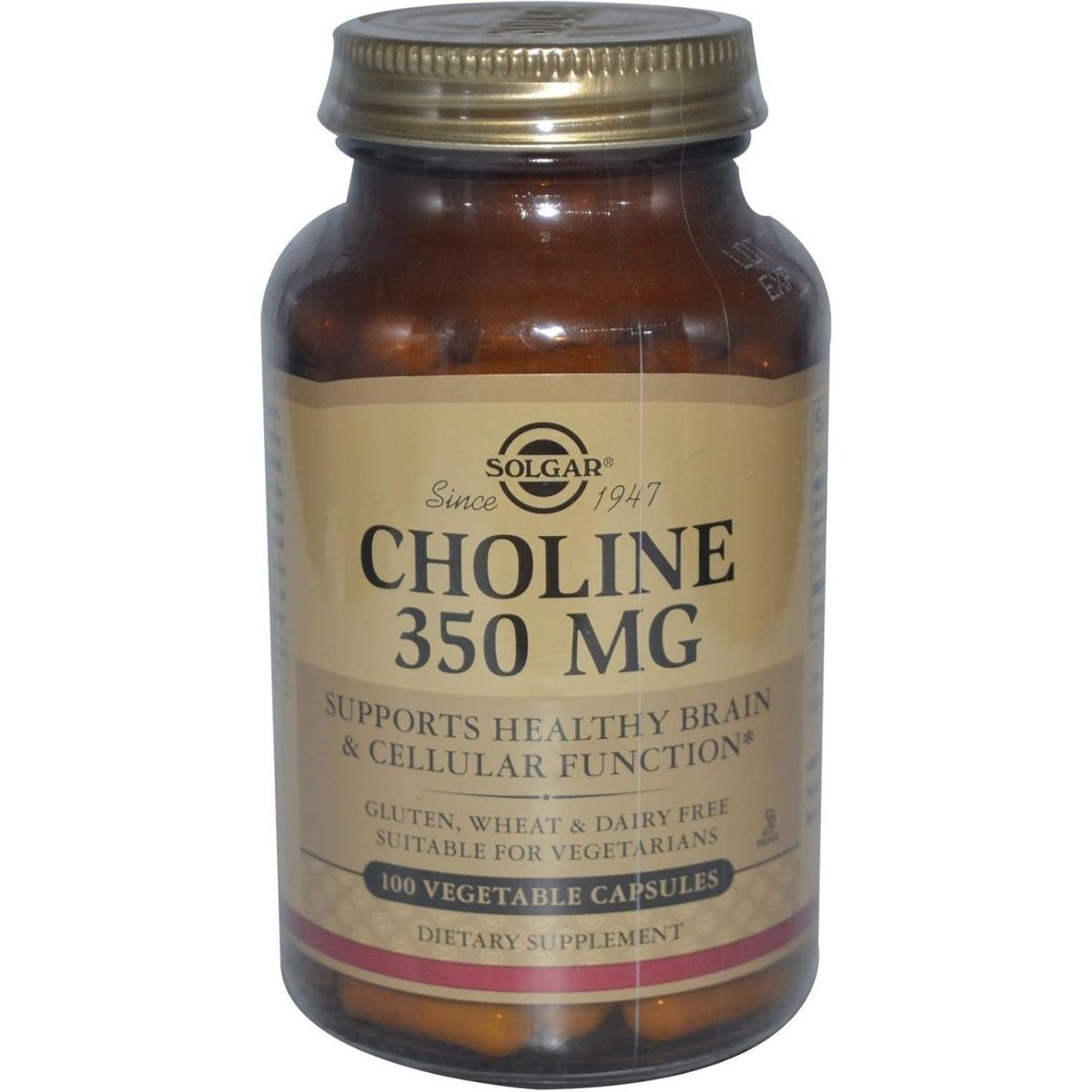 Solgar - Choline 350 Mg Vegetable Capsules - 100 - Suppviv