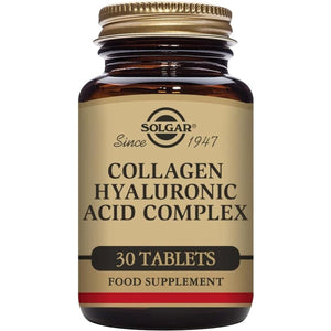 Solgar Collagen Hyaluronic Acid Complex, 30 Tablets - Hydrolyzed Collagen Type 2 - Helps with Fine Lines & Wrinkles - Suppviv
