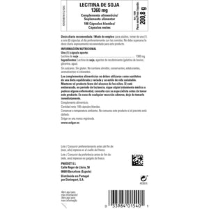 Solgar Lecithin 1360Mg, - Supports Overall Health - Natural SOYA Lecithin - 100 Servings - Suppviv