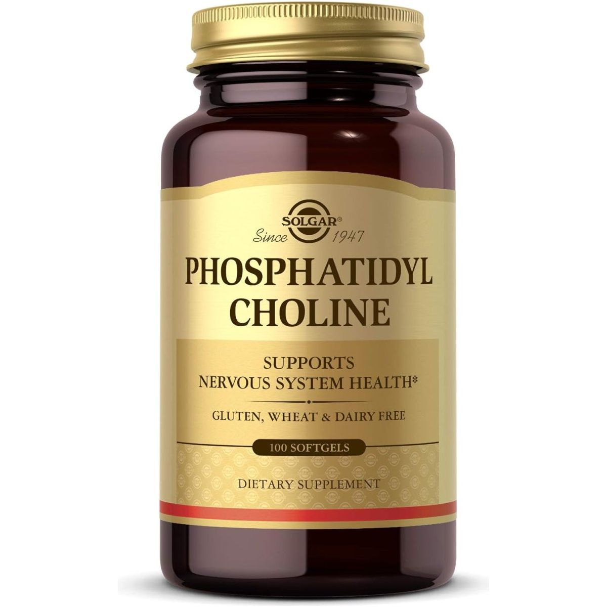 Solgar Phosphatidylcholine, 100 Softgels - Promote Healthy Cognitive Function - 50 Servings - Suppviv