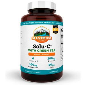 Solu - C with Green Tea, 120 Capsules - Suppviv