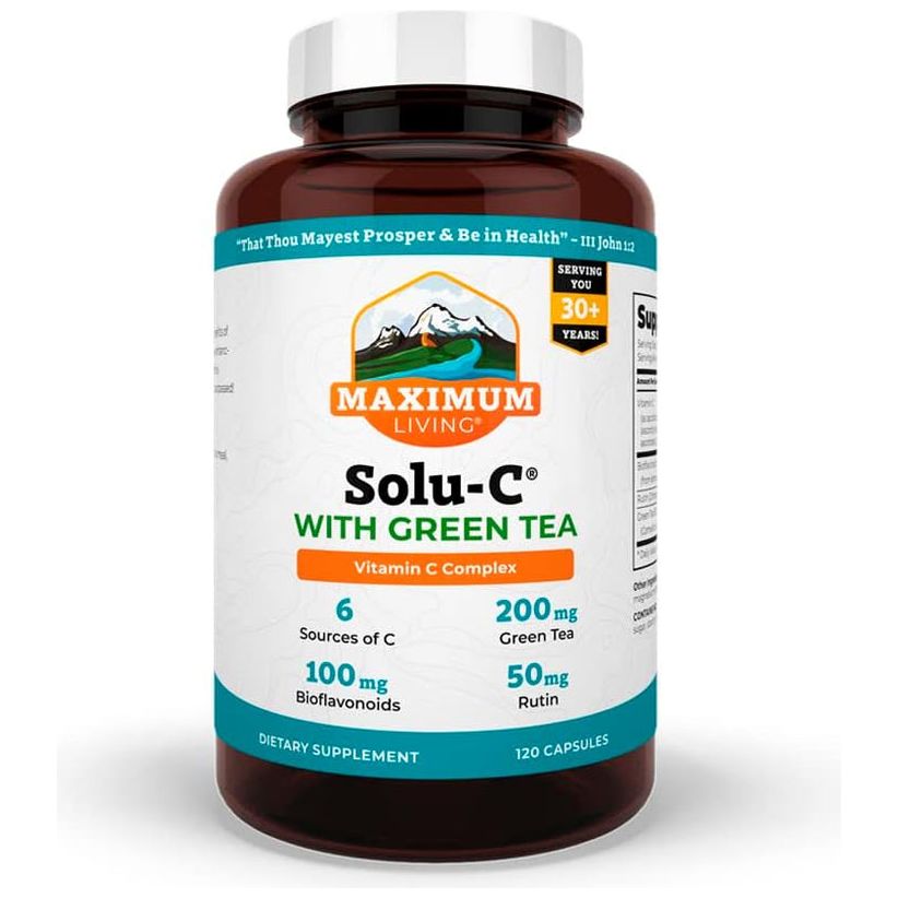 Solu - C with Green Tea, 120 Capsules - Suppviv