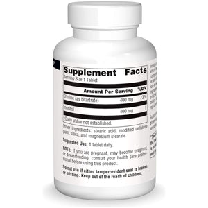 Source Naturals Inositol & Choline 800 Mg Supports Healthy Nerve Function - 100 Tablets - Suppviv