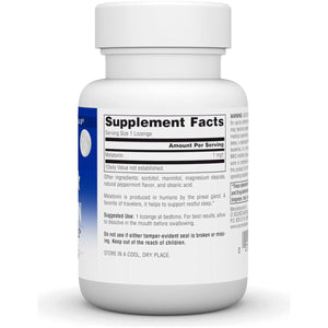 Source Naturals Melatonin 1 Mg - 100 Peppermint Flavored Lozenges - Suppviv