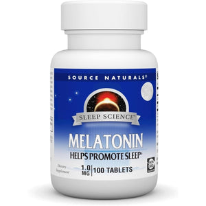 Source Naturals Melatonin 1 Mg - 100 Tablets - Suppviv