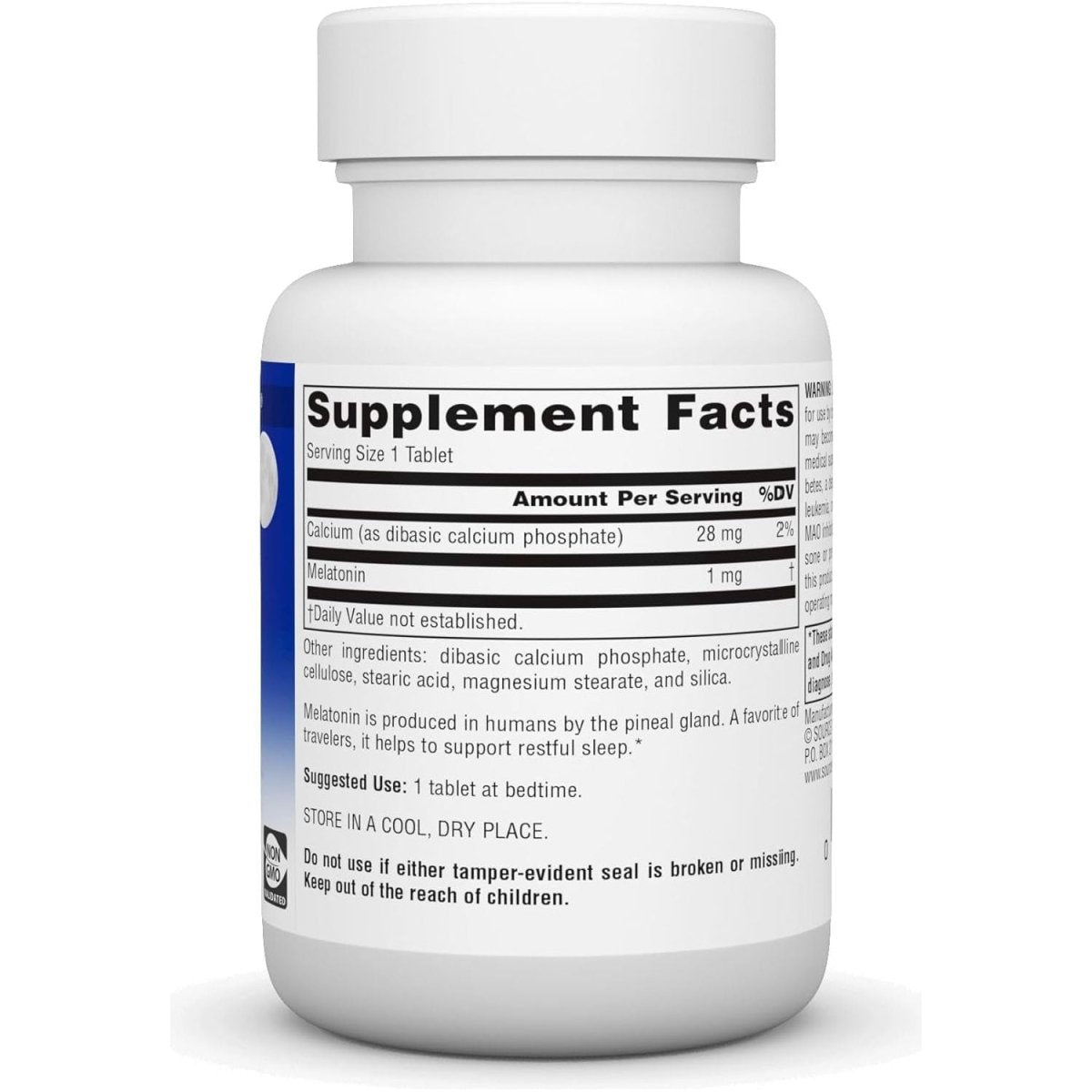 Source Naturals Melatonin 1 Mg - 100 Tablets - Suppviv