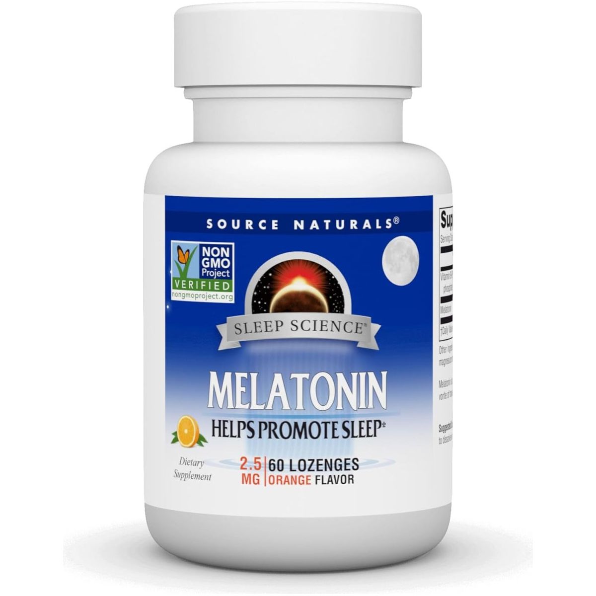 Source Naturals Melatonin 2.5 Mg - 60 Orange Flavored Lozenges - Suppviv