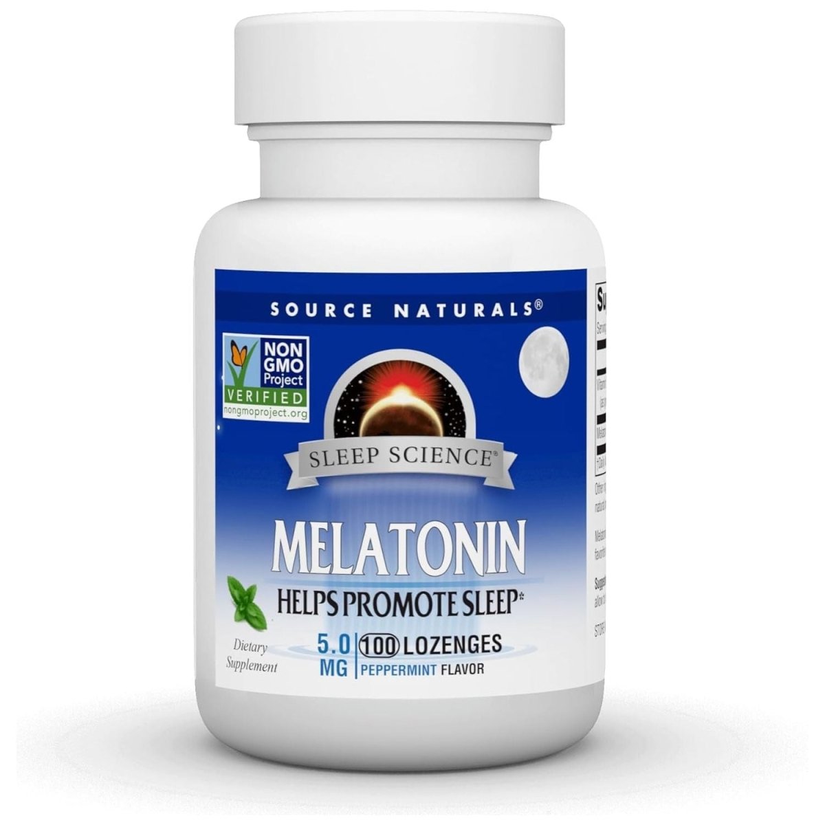 Source Naturals Melatonin 5 Mg - 100 Peppermint Flavored Lozenges - Suppviv