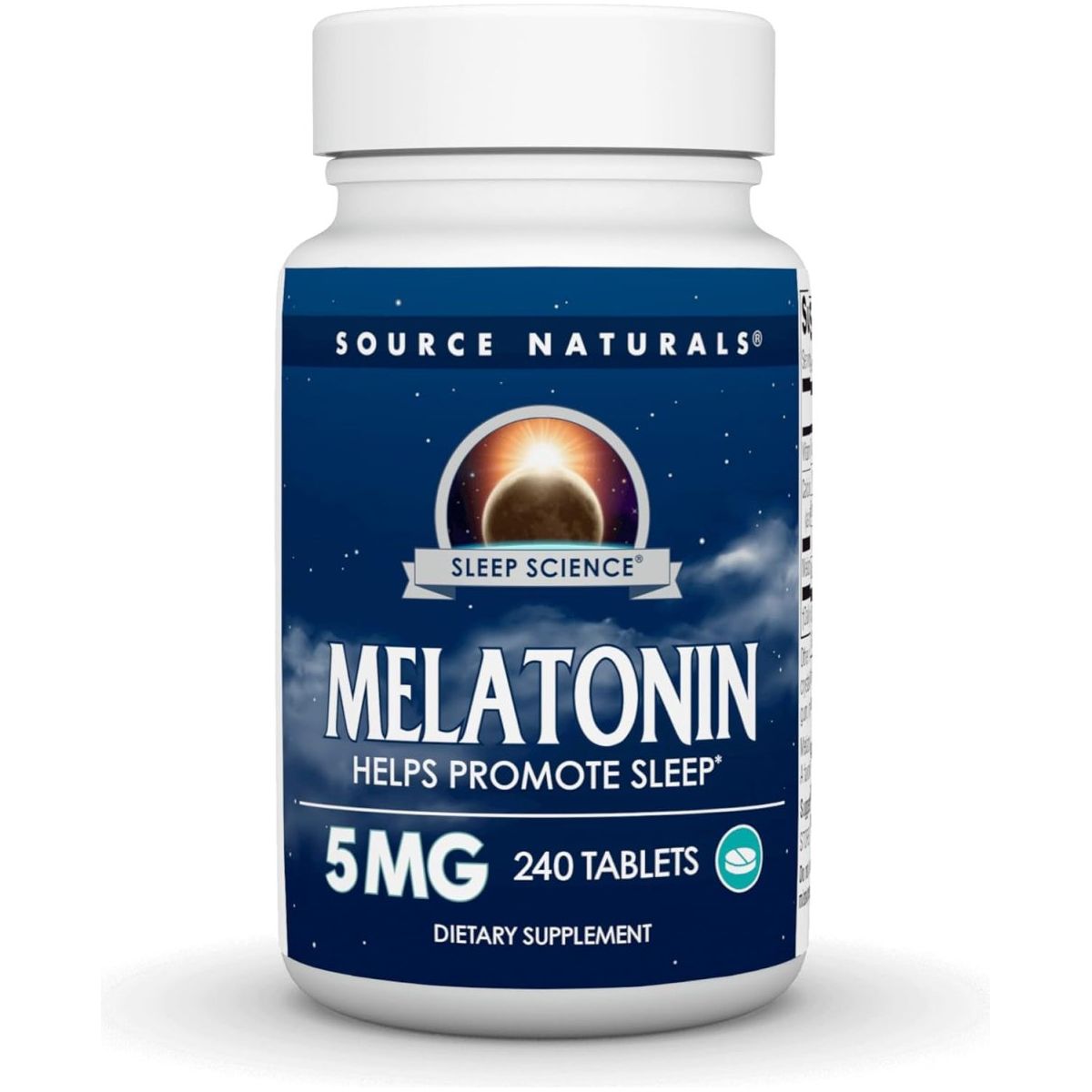 Source Naturals Melatonin 5 Mg - 240 Tablets - Suppviv
