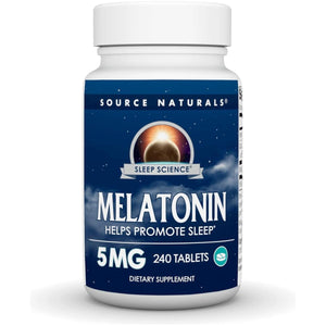 Source Naturals Melatonin 5 Mg - 240 Tablets - Suppviv