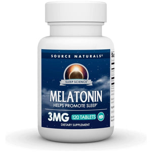 Source Naturals Sleep Science Melatonin, 3 Mg - 120 Tablets - Suppviv