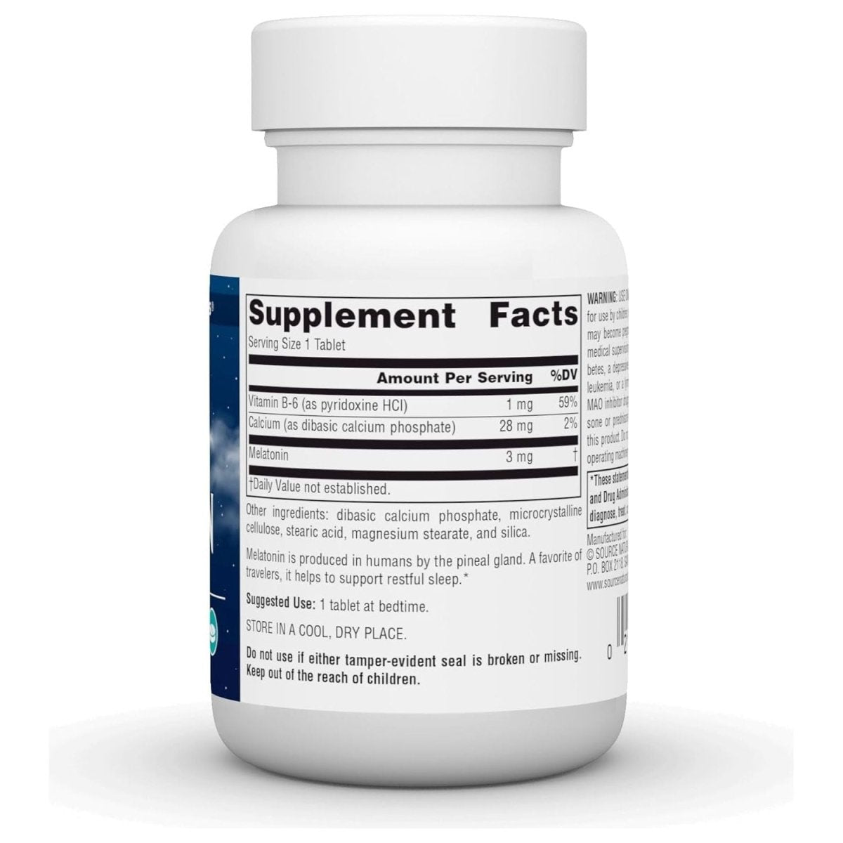 Source Naturals Sleep Science Melatonin, 3 Mg - 120 Tablets - Suppviv