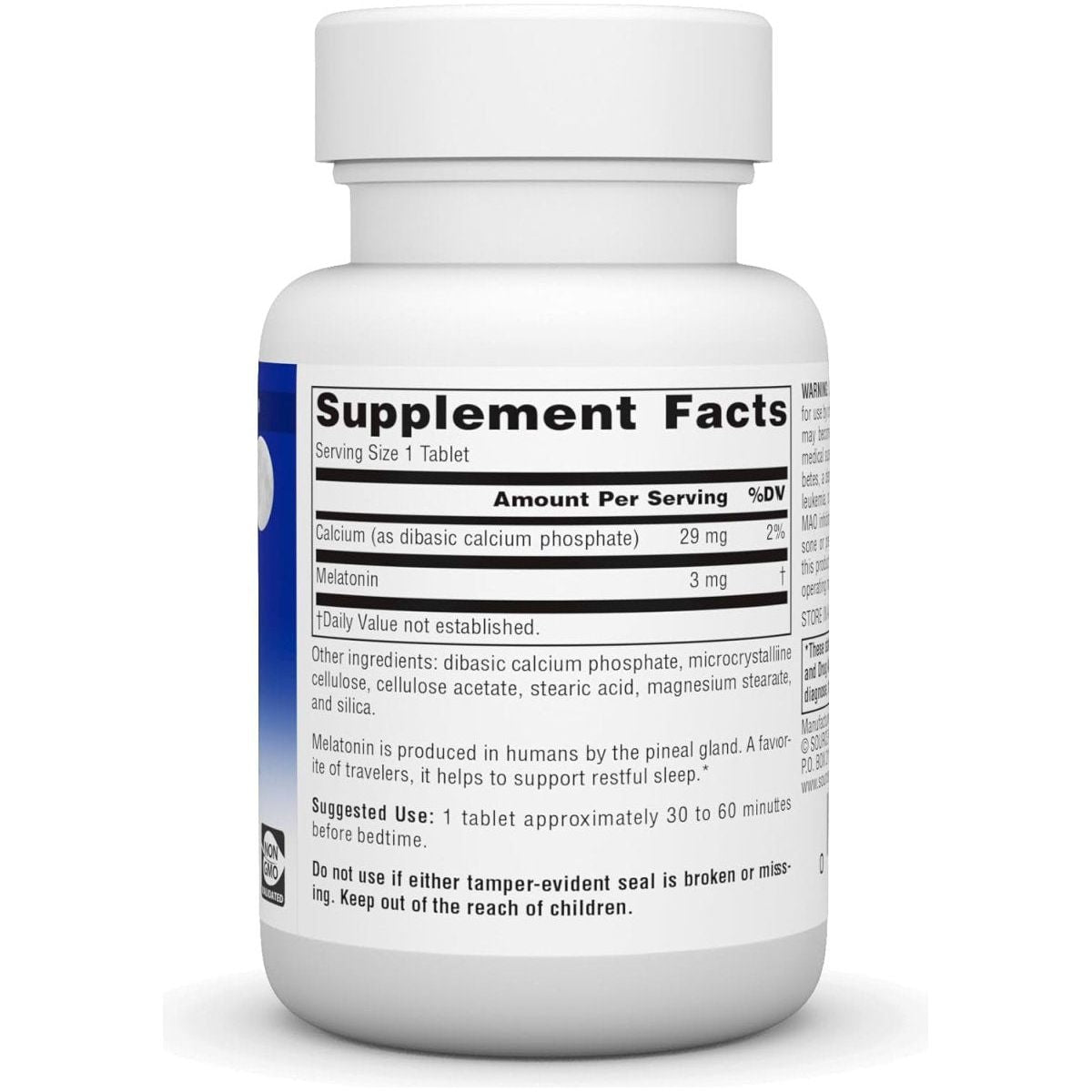 Source Naturals Sleep Science Melatonin* - 3 Mg, 60 Tablets - Suppviv