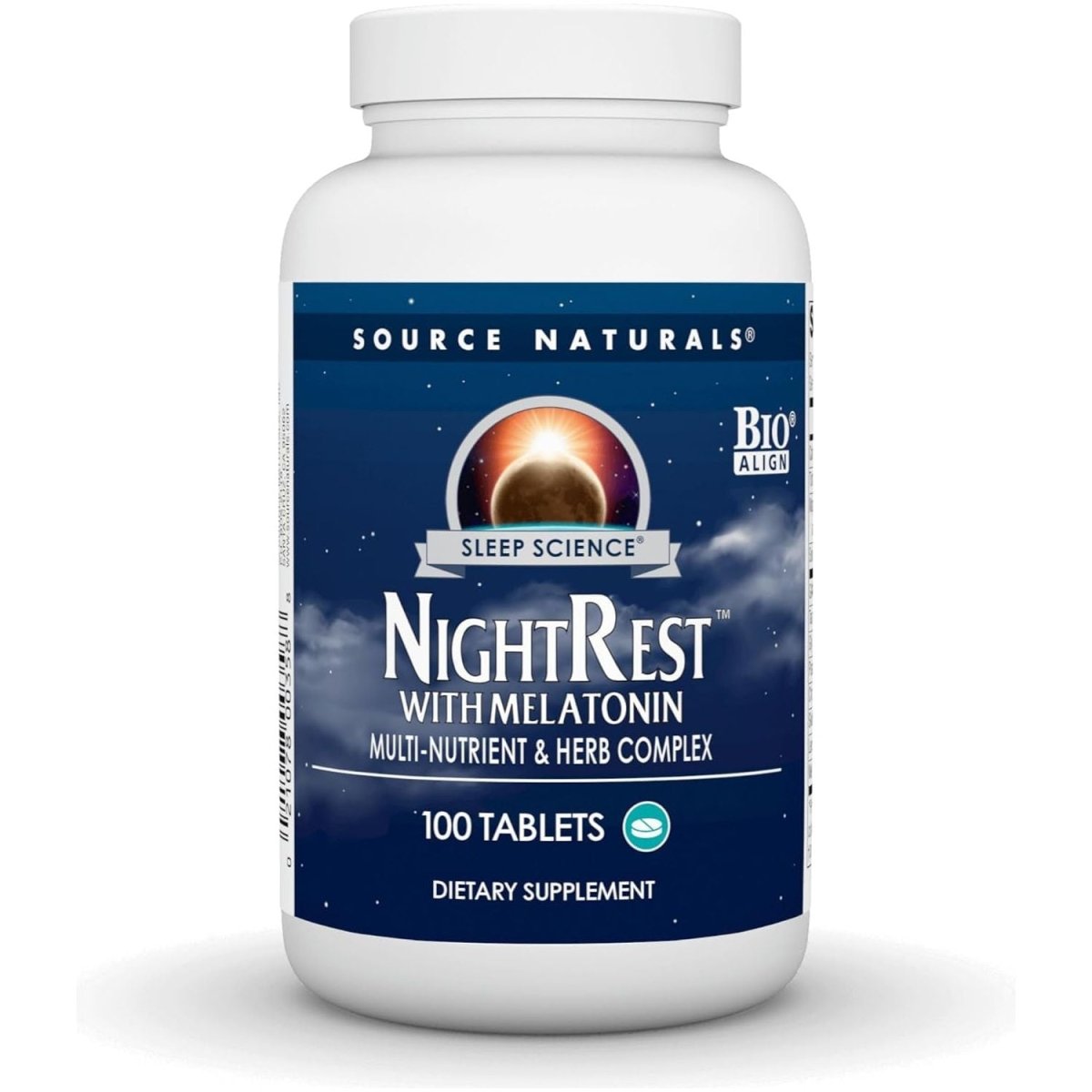 Source Naturals Sleep Science Nightrest with Melatonin - 100 Tablets - Suppviv