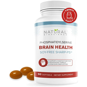 Soy Free Phosphatidylserine 100Mg - Phosphatidylserine Supplement from Sunflower Lecithin 90 Softgels - Suppviv