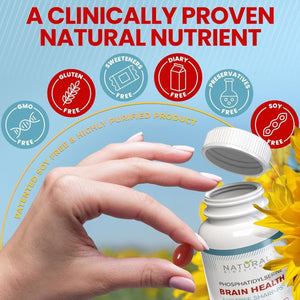 Soy Free Phosphatidylserine 100Mg - Phosphatidylserine Supplement from Sunflower Lecithin 90 Softgels - Suppviv