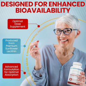 Soy Free Phosphatidylserine 100Mg - Phosphatidylserine Supplement from Sunflower Lecithin 90 Softgels - Suppviv