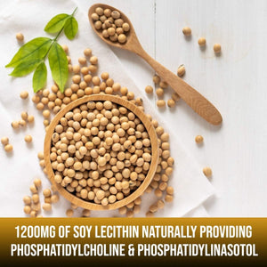 Soy Lecithin Capsules 1200Mg (One a Day, 100 Softgels) Immune Support Supplement by Neonutrix - Suppviv