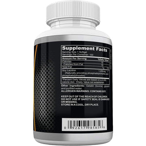 Soy Lecithin Capsules 1200Mg (One a Day, 100 Softgels) Immune Support Supplement by Neonutrix - Suppviv