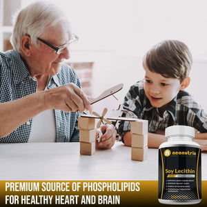 Soy Lecithin Capsules 1200Mg (One a Day, 100 Softgels) Immune Support Supplement by Neonutrix - Suppviv