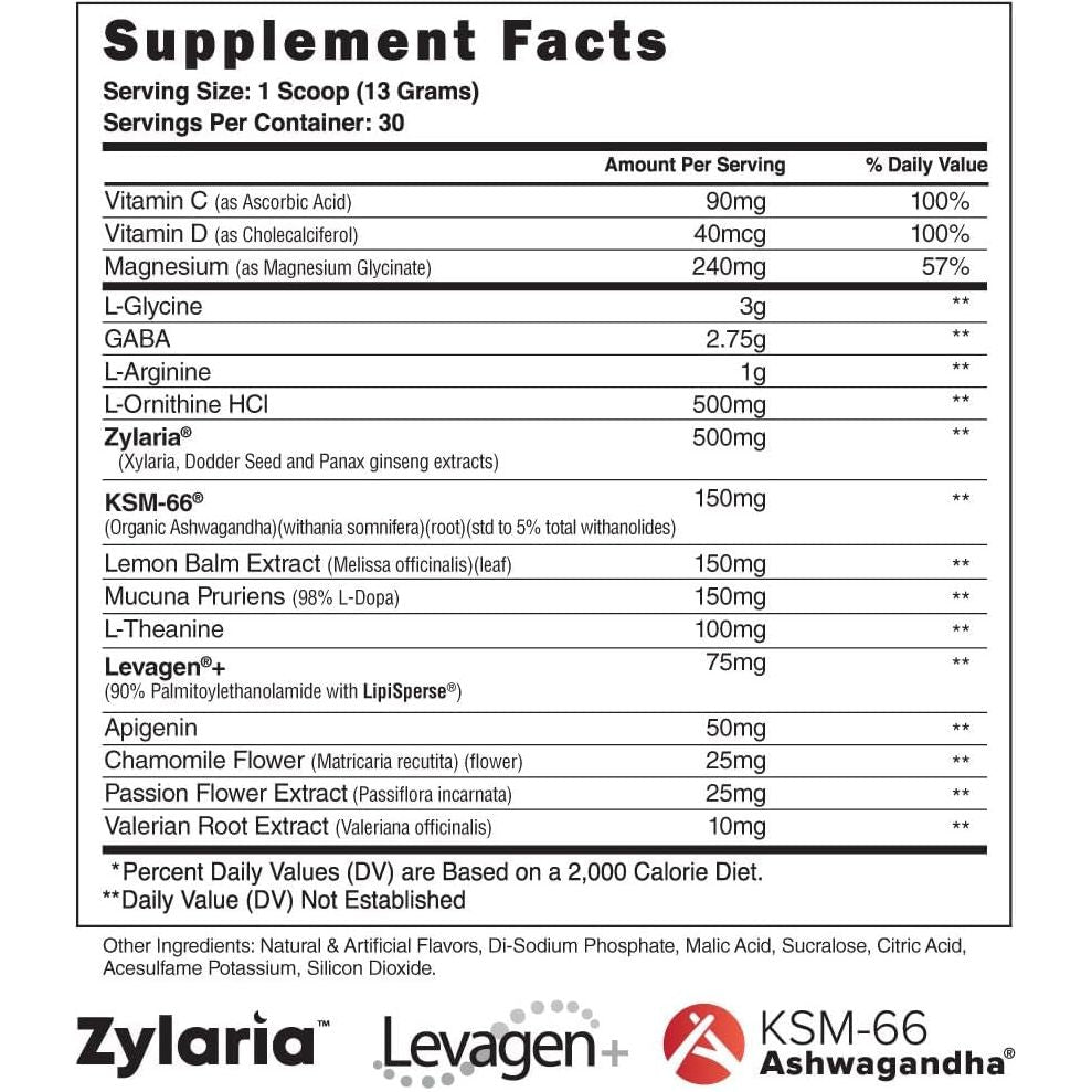 Steel Supplements Rested - Af I Deep Sleep Aid and Muscle Recovery Powder 30 Servings - Suppviv