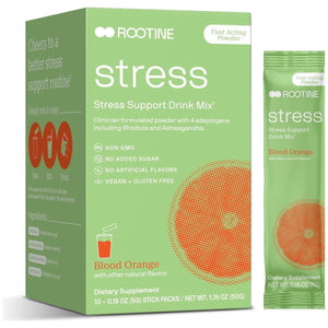 Stress Support Calm Drink Mix Supplement to Help Energy, Mood, & Balance Cortisol Levels 10 Pack - Suppviv