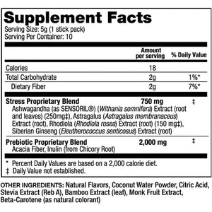 Stress Support Calm Drink Mix Supplement to Help Energy, Mood, & Balance Cortisol Levels 10 Pack - Suppviv