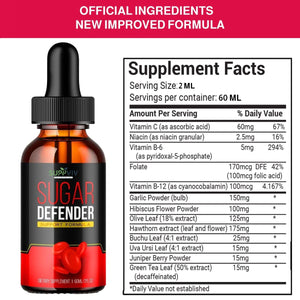Sugar Defender Drops (Improved Formula) - Sugar Defender 24 Maximum Strength Supplement - Suppviv