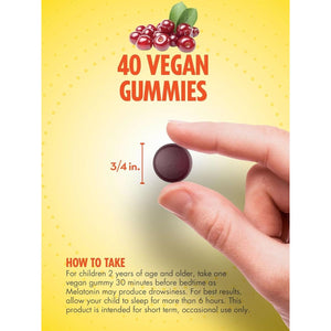 Sundance Kid'S Melatonin Gummies 1Mg | 40 Count | Cherry Flavor | Vegan, Non - Gmo, and Gluten Free Supplement - Suppviv