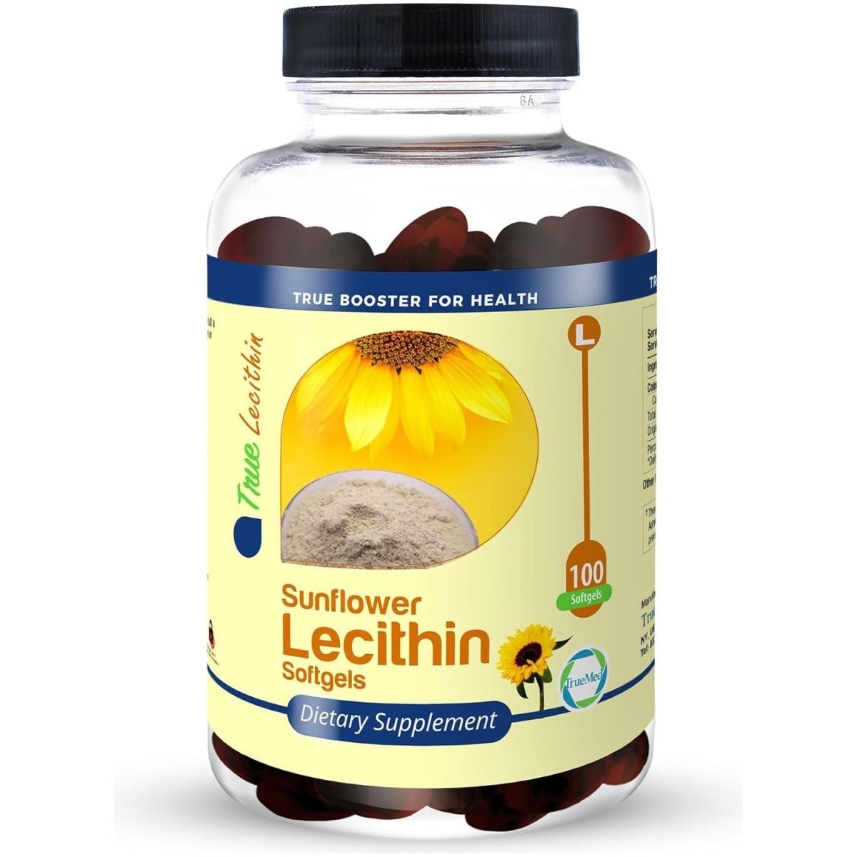 Sunflower Lecithin 1200 Mg, Milk Flow, Support for Breastfeeding Moms, 100 Softgel - Suppviv