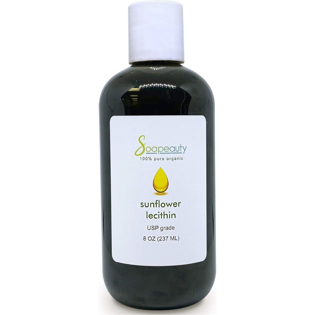 SUNFLOWER LECITHIN Liquid Oil | Cold Pressed Unrefined | Skin Moisturizer, Soap Making, Lotion | 8 Fl Oz - Suppviv