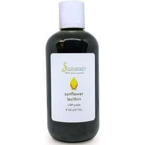 SUNFLOWER LECITHIN Liquid Oil | Cold Pressed Unrefined | Skin Moisturizer, Soap Making, Lotion | 8 Fl Oz - Suppviv
