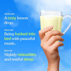 Sunwink Sleep Cozy Lemon Superfood Powder Drink Mix for Relaxation 4.8 Oz, 15 Servings - Suppviv