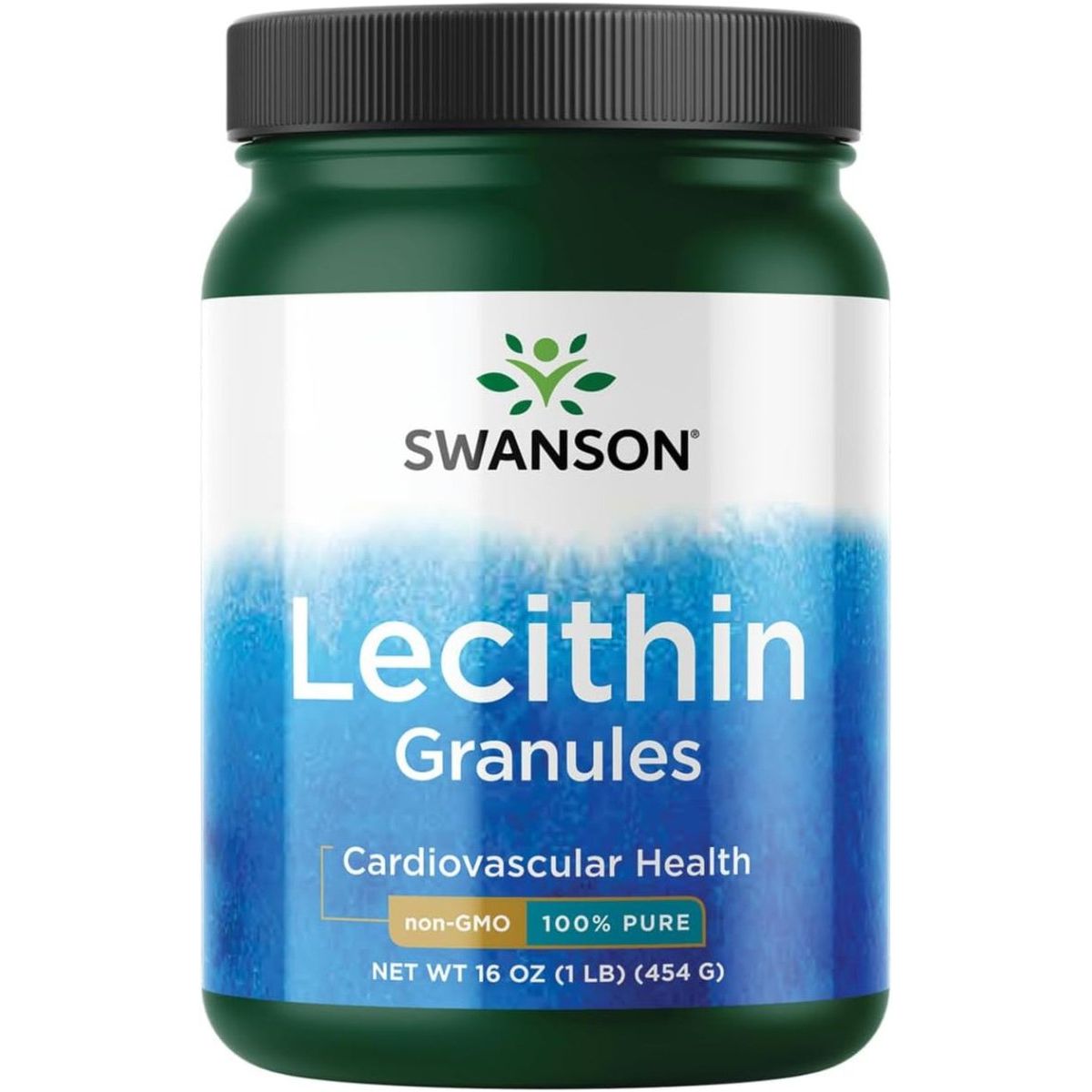 Swanson 100% Pure Lecithin Granules (Non - Gmo) 16 Ounce (1 Lb) (454 G) Granules - Suppviv