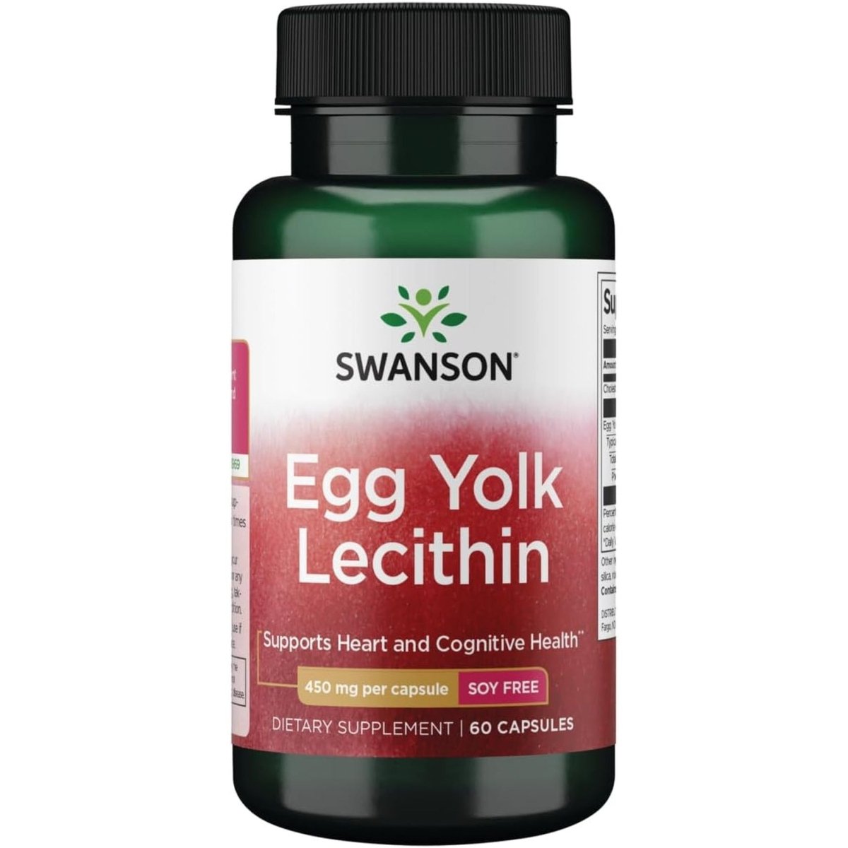 Swanson Egg Yolk Lecithin - Soy - Free Supplement - (60 Capsules) - Suppviv