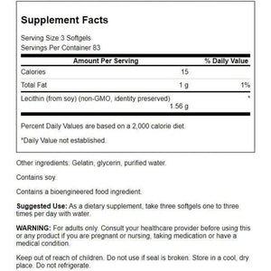 Swanson Lecithin Non - Gmo 520 Milligrams 250 Softgels - Suppviv