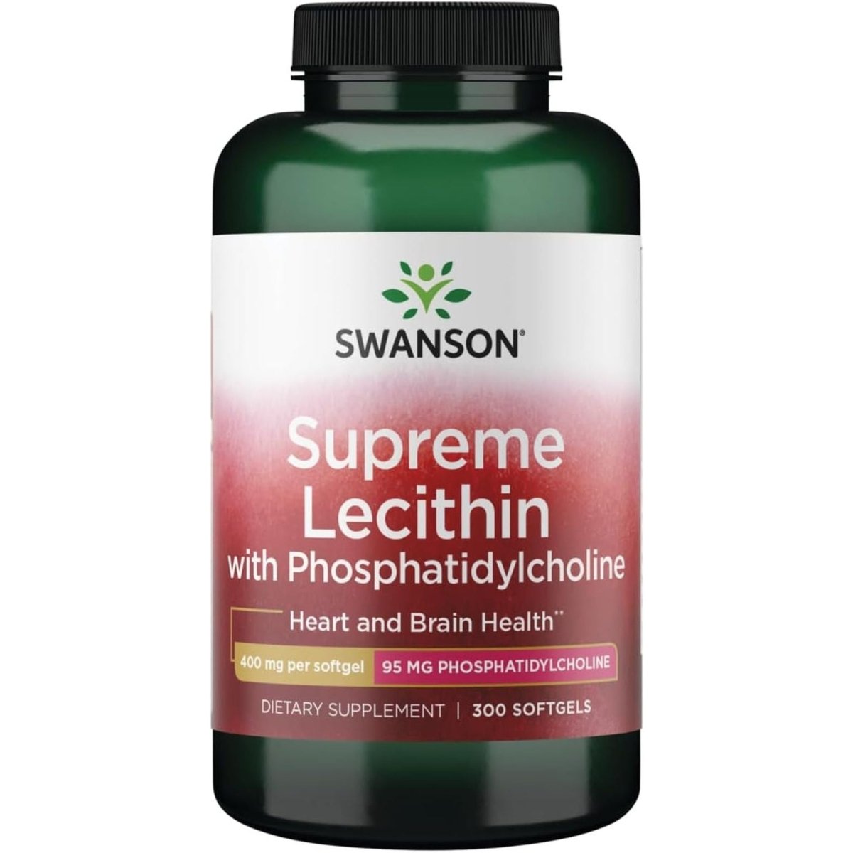 Swanson Supreme Lecithin with Phosphatidylcholine 300 Sgels - Suppviv