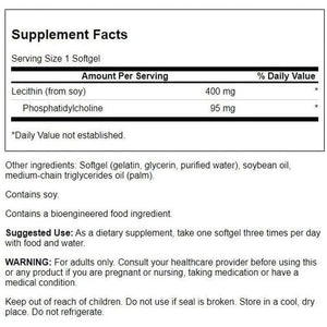 Swanson Supreme Lecithin with Phosphatidylcholine 300 Sgels - Suppviv