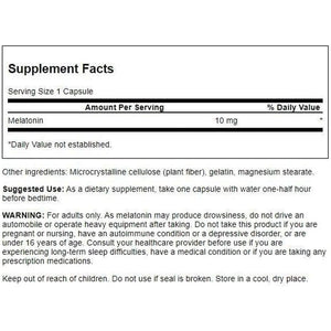 Swanson Triple Strength Melatonin - Natural Sleep Support (60 Capsules, 10Mg Each) - Suppviv