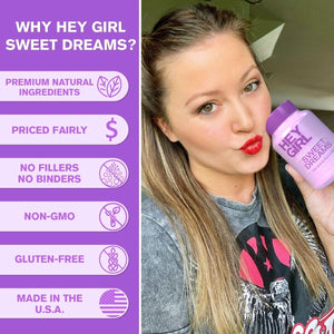 Sweet Dreams Sleep Aid - Sleeping Pills with Natural Melatonin 60 Capsules - Suppviv