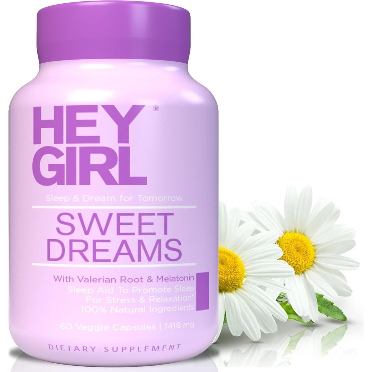 Sweet Dreams Sleep Aid - Sleeping Pills with Natural Melatonin 60 Capsules - Suppviv