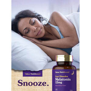 Tahoe Nutritionals Melatonin 12Mg - 90 Fast Dissolve Tablets - Suppviv