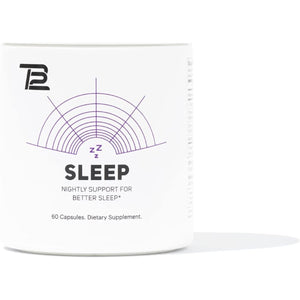 TB12 Sleep - with Magnesium, L - Theanine, Chamomile, GABA, and Melatonin 60 Capsules - Suppviv