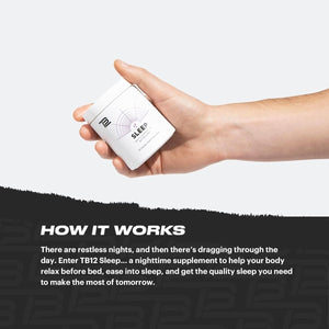 TB12 Sleep - with Magnesium, L - Theanine, Chamomile, GABA, and Melatonin 60 Capsules - Suppviv